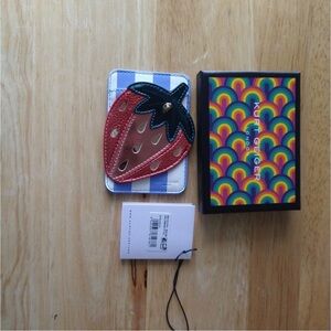 Kurt Geiger London Strawberry Magnetic Card Case.